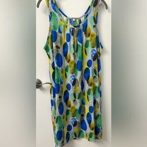 Vibrant Multicolor Sleeveless Dress Med